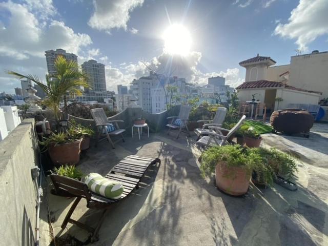 Fresh Tropical Colonial Style Walk-Up- Rooftop Terrace- Beach View San Juan Kültér fotó